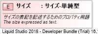 XSD Diagram of サイズ