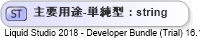 XSD Diagram of 主要用途-単純型