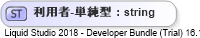 XSD Diagram of 利用者-単純型