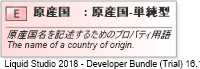 XSD Diagram of 原産国