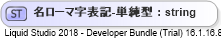 XSD Diagram of 名ローマ字表記-単純型