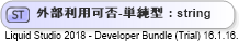 XSD Diagram of 外部利用可否-単純型