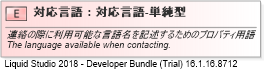 XSD Diagram of 対応言語