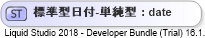XSD Diagram of 標準型日付-単純型