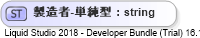 XSD Diagram of 製造者-単純型
