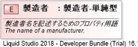 XSD Diagram of 製造者