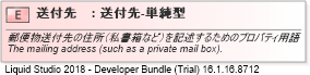 XSD Diagram of 送付先