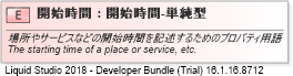 XSD Diagram of 開始時間